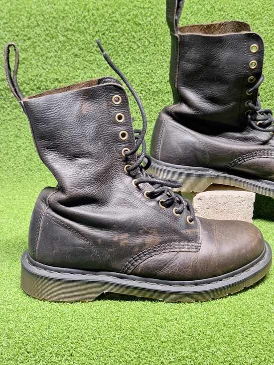 Dr. Martens Brown Leather 8-Eye Lace-Up Boots - Picture 11 of 16